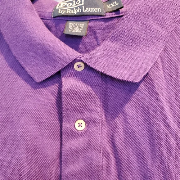 Men's purple polo shirt size 2XL - Picture 8 of 10